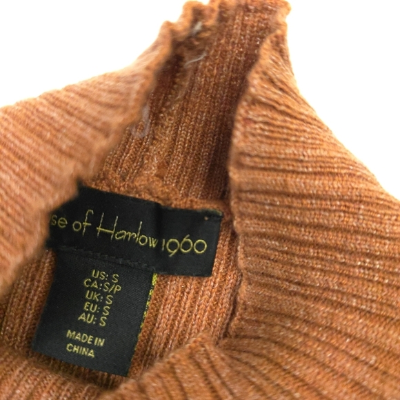 House of Harlow 1960 Striped Brown and Orange Dress Size S - Picture 5 of 7